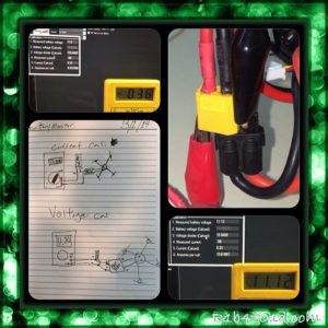 Calibrating current sensor for quadcopter